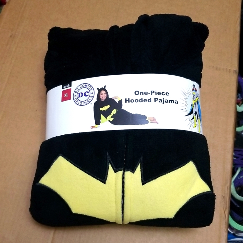 Batman onesie pajamas.